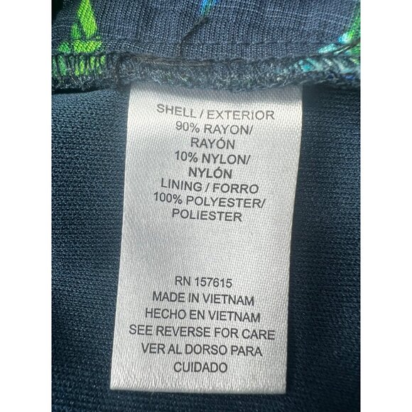 Rachel Zoe Womens Blue & Green Floral Crop Top With Ruched Straps Size L - Picture 10 of 10